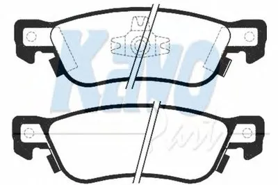 Комплект тормозных колодок, дисковый тормоз MK KASHIYAMA KAVO PARTS купить