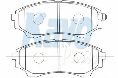 Комплект тормозных колодок, дисковый тормоз MK KASHIYAMA KAVO PARTS купить