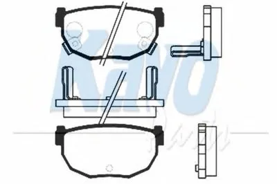 Комплект тормозных колодок, дисковый тормоз MK KASHIYAMA KAVO PARTS купить