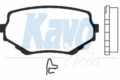 Комплект тормозных колодок, дисковый тормоз MK KASHIYAMA KAVO PARTS купить