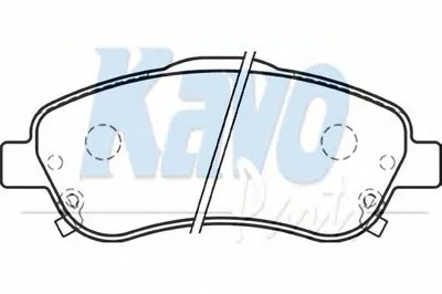 Комплект тормозных колодок, дисковый тормоз MK KASHIYAMA KAVO PARTS купить