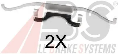 Комплектующие, колодки дискового тормоза A.B.S. купить