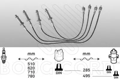 Комплект проводов зажигания BOUGICORD купить