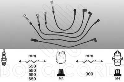 Комплект проводов зажигания BOUGICORD купить