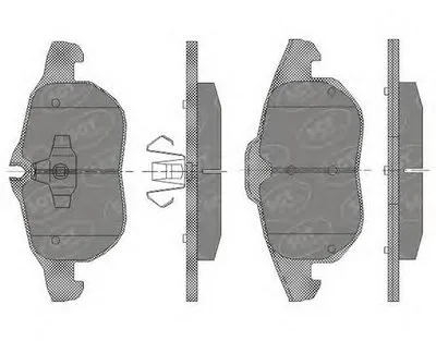 Комплект тормозных колодок, дисковый тормоз SCT Germany купить