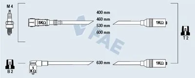 Комплект проводов зажигания FAE купить