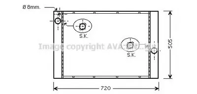 Радиатор, охлаждение двигателя AVA QUALITY COOLING купить