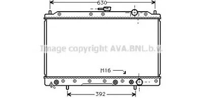 Радиатор, охлаждение двигателя AVA QUALITY COOLING купить