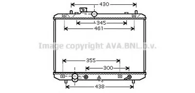 Радиатор, охлаждение двигателя AVA QUALITY COOLING купить