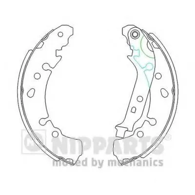 Комплект тормозных колодок NIPPARTS купить