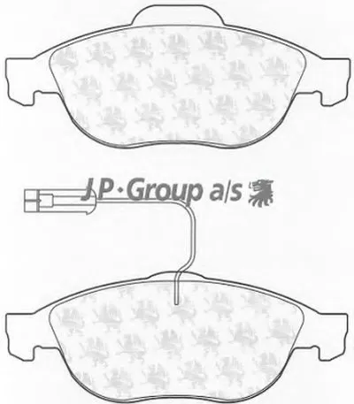 Комплект тормозных колодок, дисковый тормоз QH JP GROUP купить