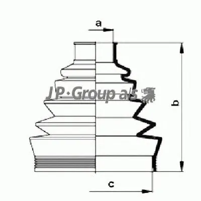 Комплект пылника, приводной вал QH JP GROUP купить