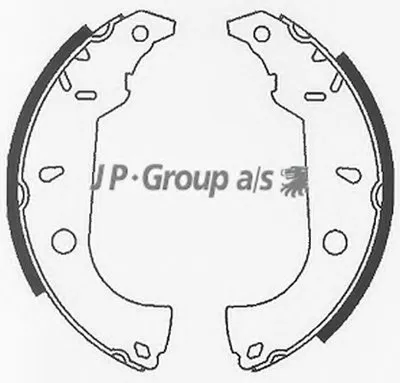 Комплект тормозных колодок QH JP GROUP купить