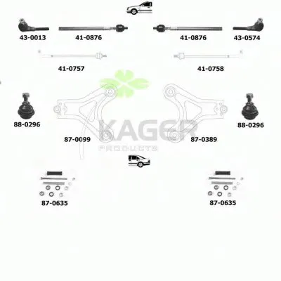 Подвеска колеса KAGER купить