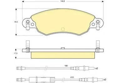 Комплект тормозных колодок, дисковый тормоз GIRLING купить