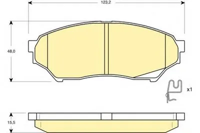 Комплект тормозных колодок, дисковый тормоз GIRLING купить