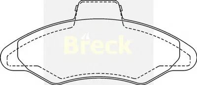 Комплект тормозных колодок, дисковый тормоз BRECK купить
