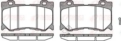 Комплект тормозных колодок, дисковый тормоз KAWE купить