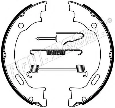 Комплект тормозных колодок, стояночная тормозная система fri.tech. купить