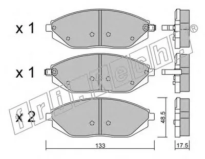 Комплект тормозных колодок, дисковый тормоз fri.tech. купить