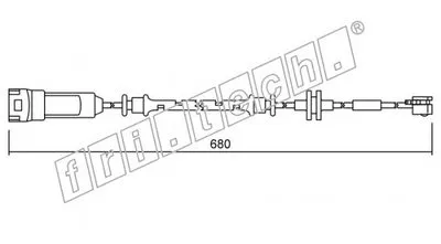 Сигнализатор, износ тормозных колодок fri.tech. купить