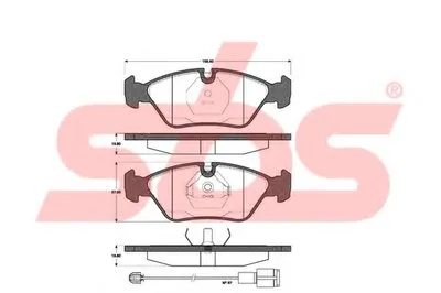 Комплект тормозных колодок, дисковый тормоз sbs купить
