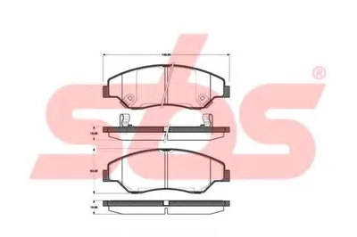 Комплект тормозных колодок, дисковый тормоз sbs купить