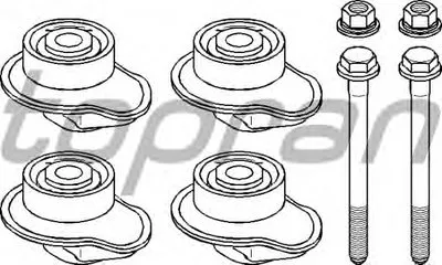 Комплект подшипника, балка моста TOPRAN купить