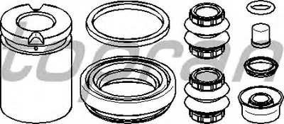 Ремкомплект, тормозной суппорт TOPRAN купить