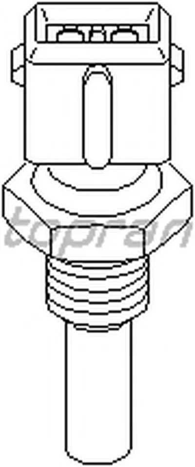 Датчик, температура охлаждающей жидкости TOPRAN купить