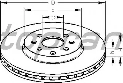 Тормозной диск TOPRAN купить