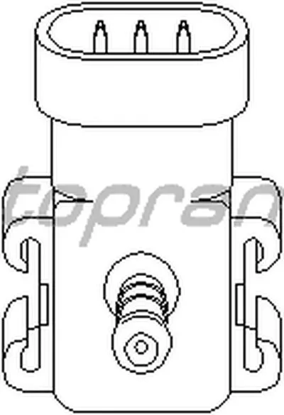 Датчик, давление во впускном газопроводе TOPRAN купить
