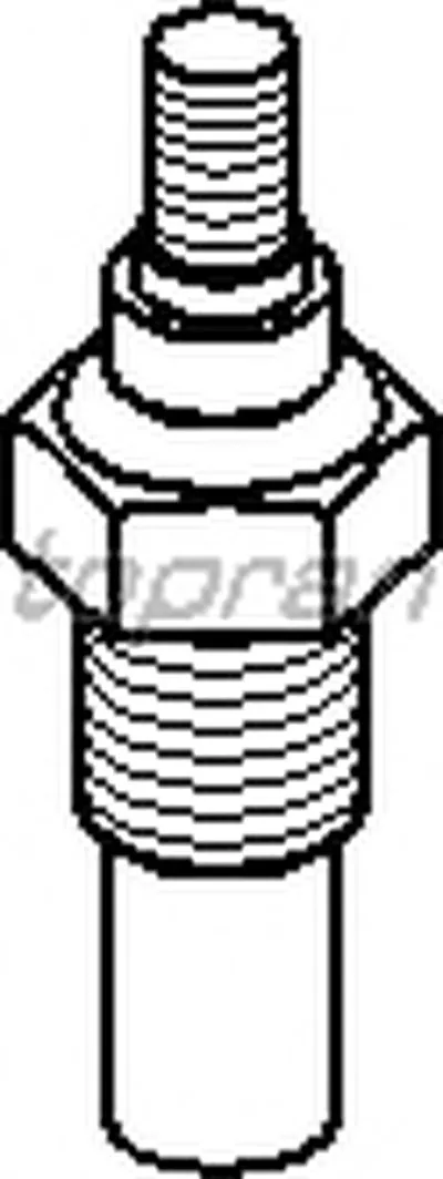 Датчик, температура охлаждающей жидкости TOPRAN купить