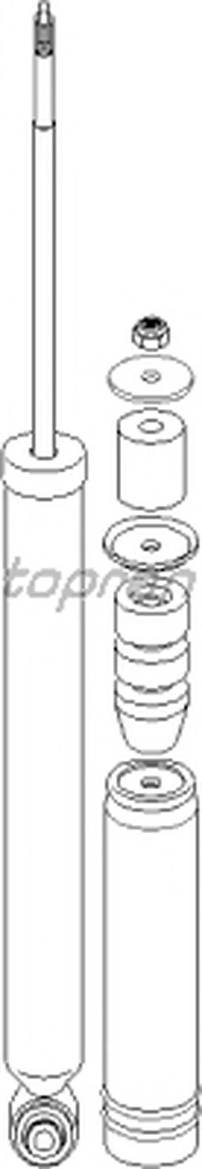 Амортизатор TOPRAN купить