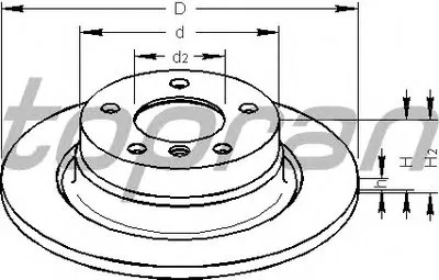 Тормозной диск COATED TOPRAN купить