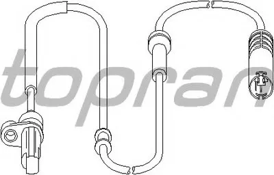 Датчик, частота вращения колеса TOPRAN купить
