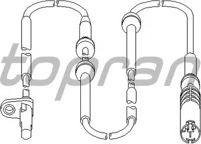 Датчик, частота вращения колеса TOPRAN купить
