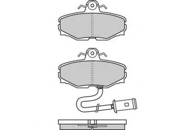 Комплект тормозных колодок, дисковый тормоз E.T.F. купить
