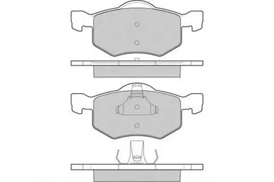 Комплект тормозных колодок, дисковый тормоз E.T.F. купить