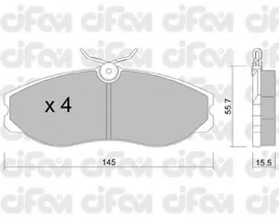 Комплект тормозных колодок, дисковый тормоз CIFAM купить