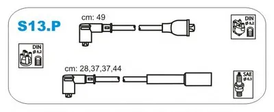 Комплект проводов зажигания JANMOR купить