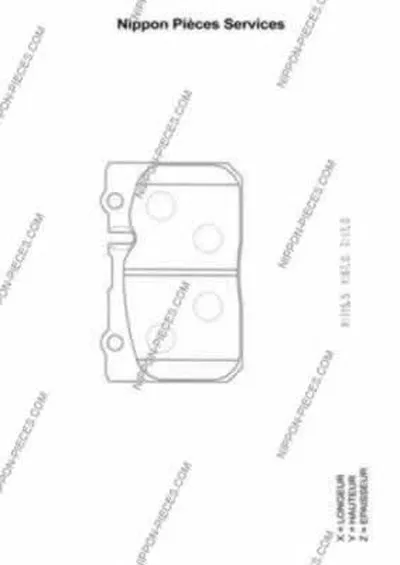 Комплект тормозных колодок, дисковый тормоз NPS купить