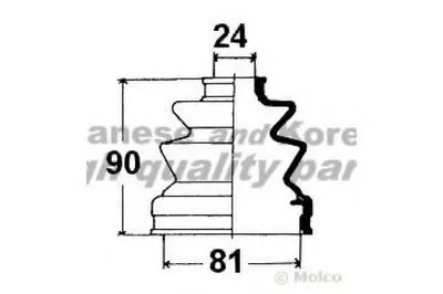 Комплект пылника, приводной вал ASHUKI купить