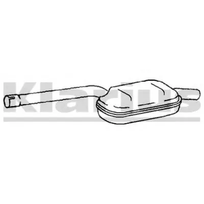 Средний глушитель выхлопных газов KLARIUS купить