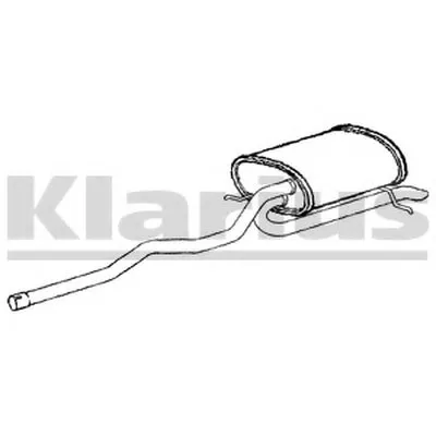 Глушитель выхлопных газов конечный KLARIUS купить