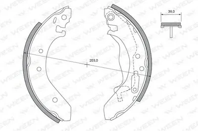 Комплект тормозных колодок WEEN купить