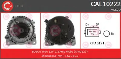 Генератор GENUINE SERIES CASCO купить