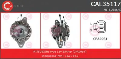 Генератор GENUINE SERIES CASCO купить