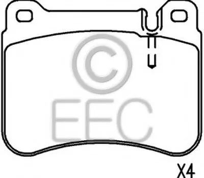 Комплект тормозных колодок, дисковый тормоз EEC купить
