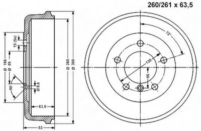 Тормозной барабан VEMA купить